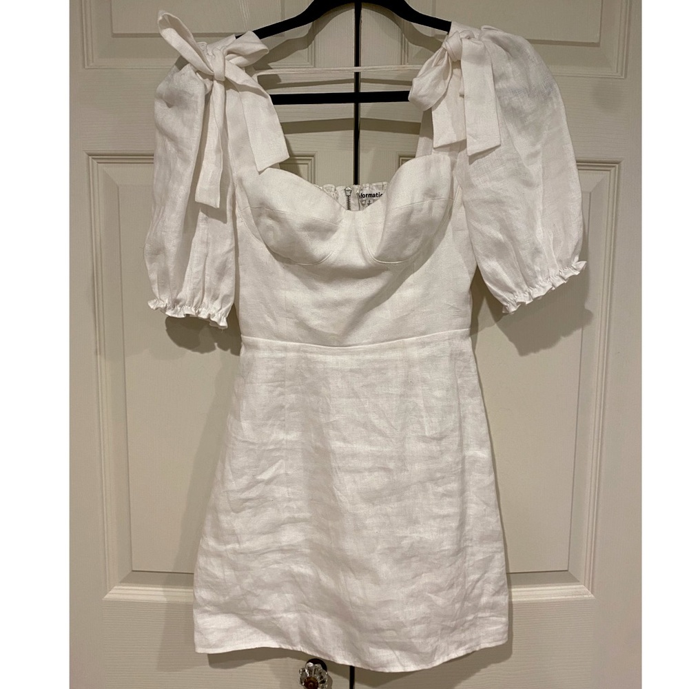 Reformation White Mini Dress